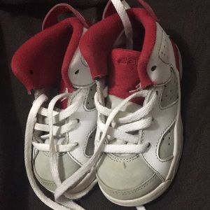 Platinum red Air Jordan’s  Retro 6