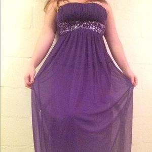 Purple cocktail dress purple bridesmaid dress