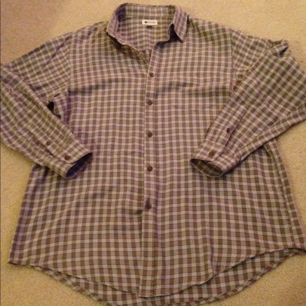 Plaid button down