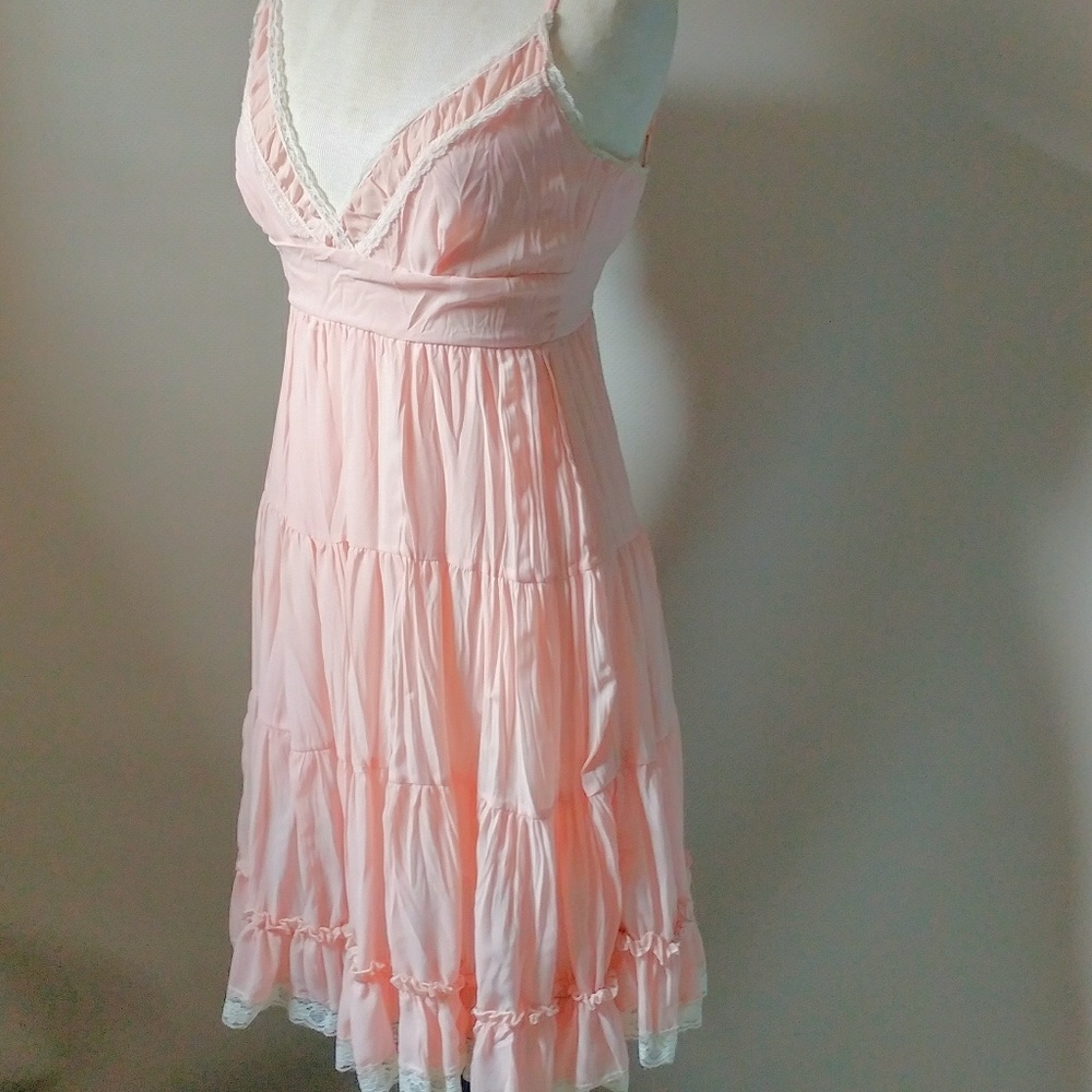 Fire Ballerina Pink Slip Dress Sz M