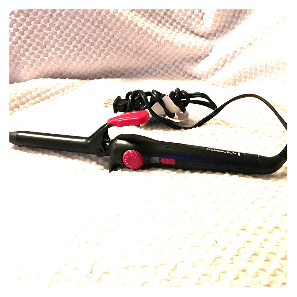 Remington Small Barrel Curling Iron, Pink & Black