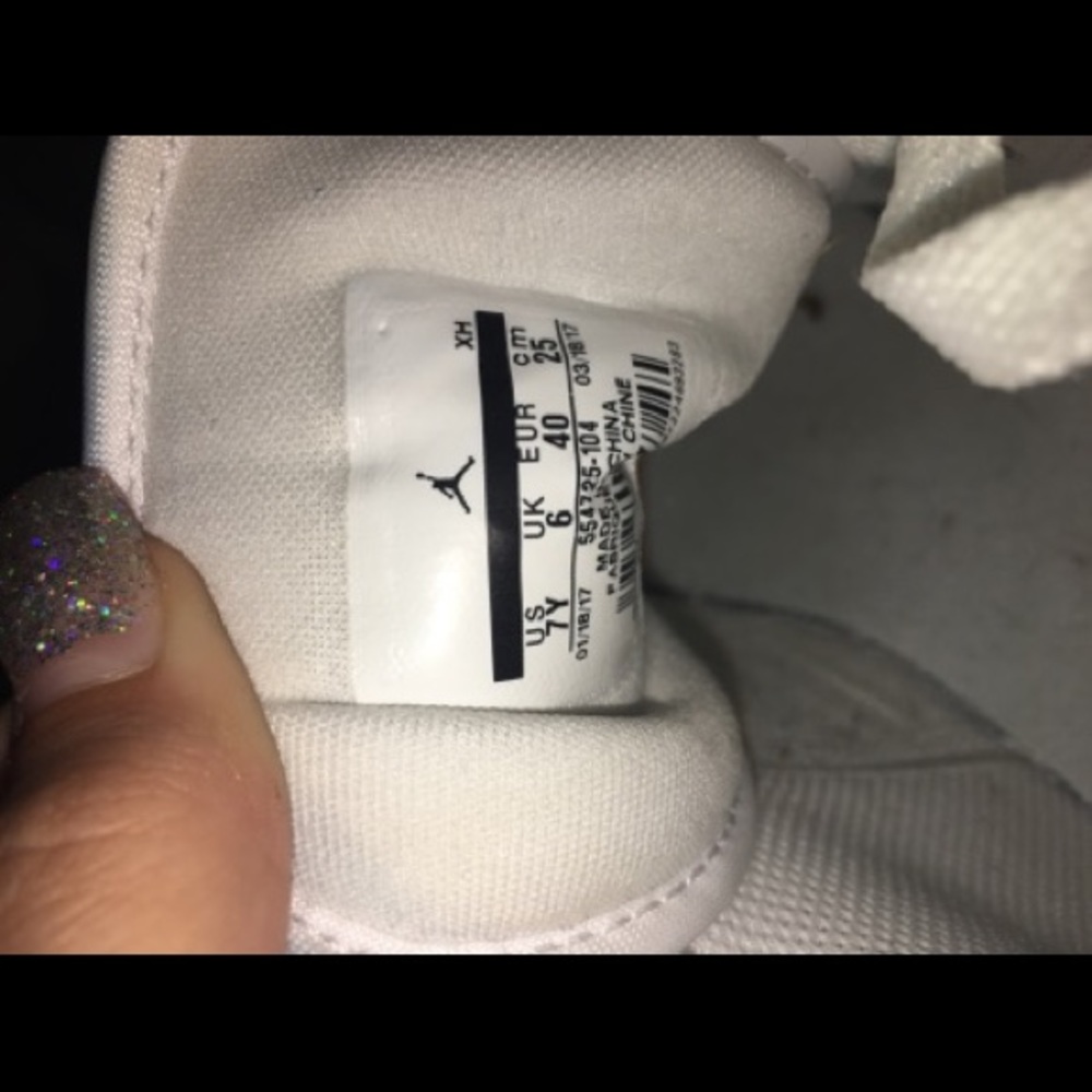 All White Jordan 1