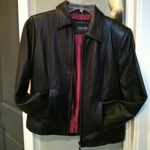 Adler black leather jacket S - extremely soft!