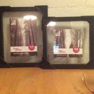 Black, clear picture frames