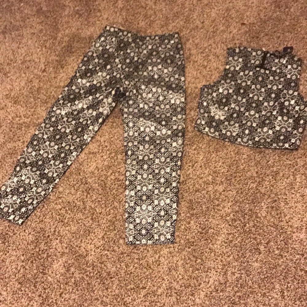 Silver and Black Co-ordinate outfit