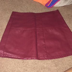 Leather skirt