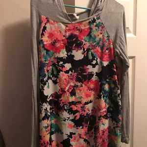 Pink Blush floral sweater.