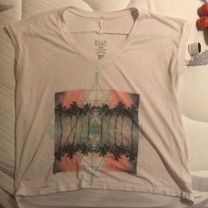 Billabong white T-shirt with design