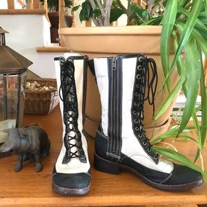 Canvas Timberland lace-up boots