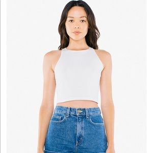 American Apparel white crop top