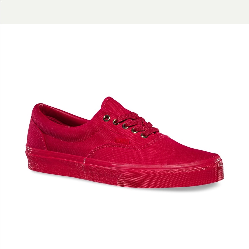 NWT VANS ERA GOLD MONO CRIMSON