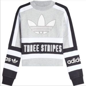 adidas 3 stripes sweater