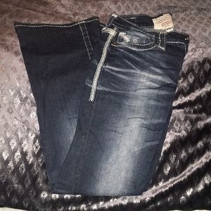 Big star dark wash blue jeans