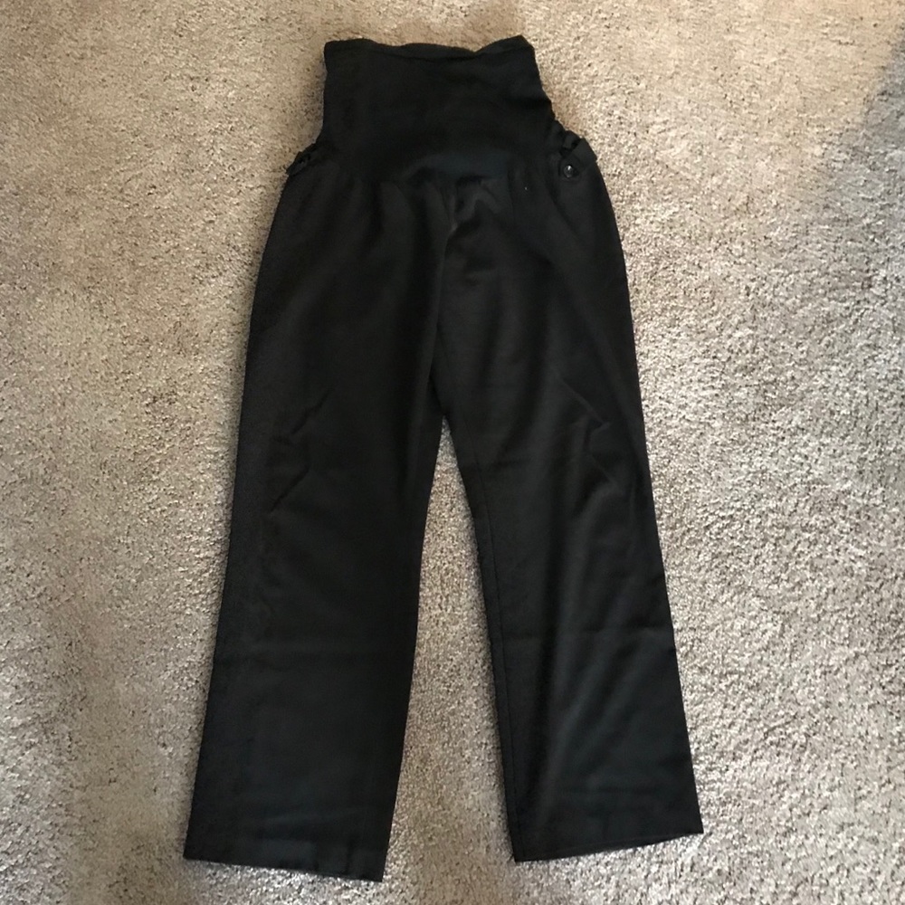 Black Maternity Dress Pants