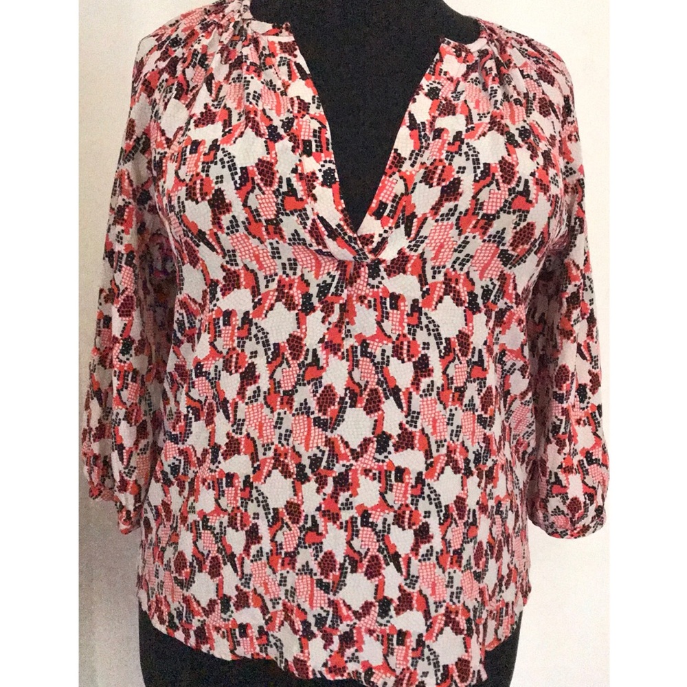 Joie Art Deco Silk Blouse