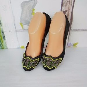 Anthropologie JASPER & JEERA Black Ballet flats