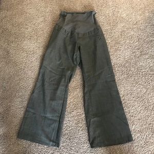 Gray Maternity Dress Pants