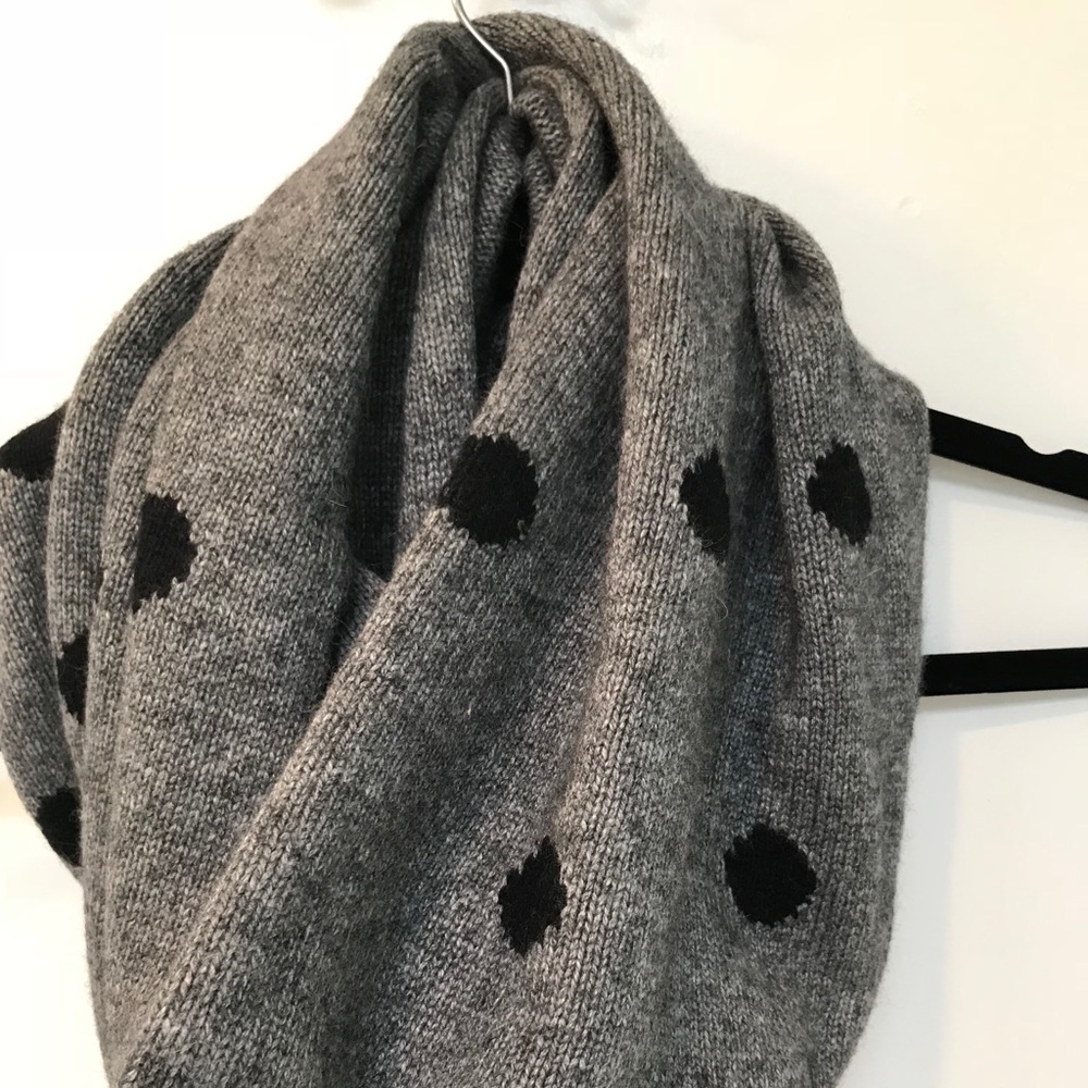 Polka dot JCrew infinity scarf