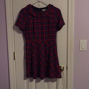Forever 21 blue and red plaid dress!