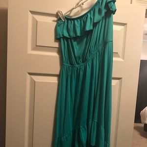 Teal maxi dress