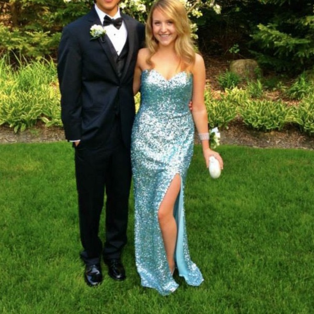 Sequin Blue Mermaid Dress