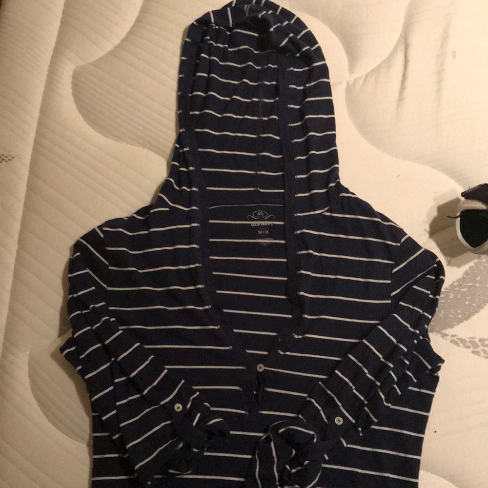 Striped pull over shirt