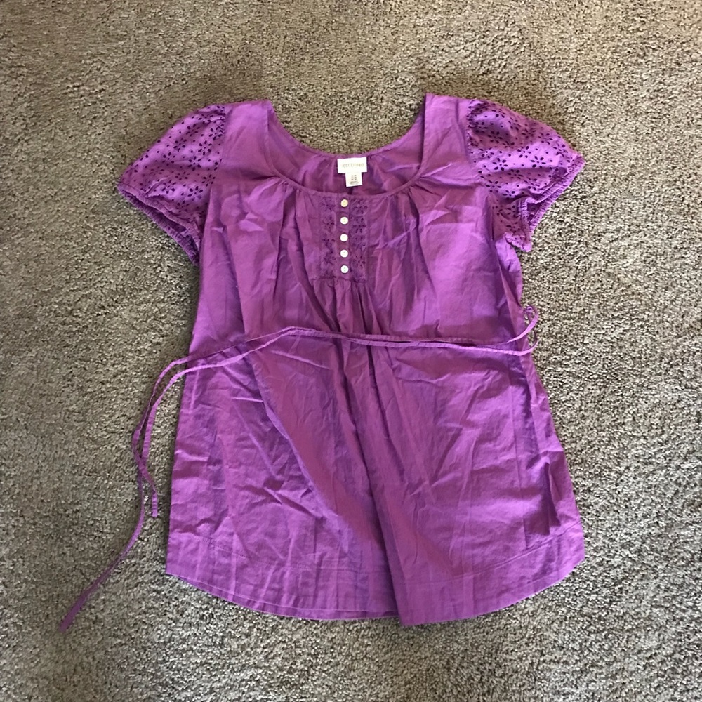 Purple Maternity Top