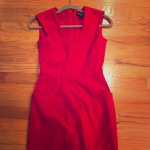 H&M Fashion Star red pencil dress sz 2.