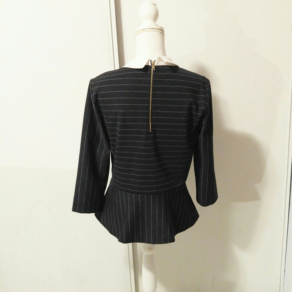 Ann taylor peter pan collar peplum blouse - Picture 3 of 6