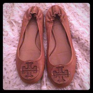 Tory Burch Tan Reva Flats 8.5 M
