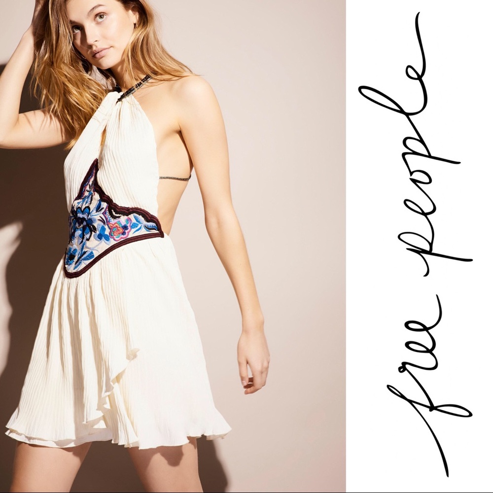 🆕 Free People Marcela Embroidered Mini Dress