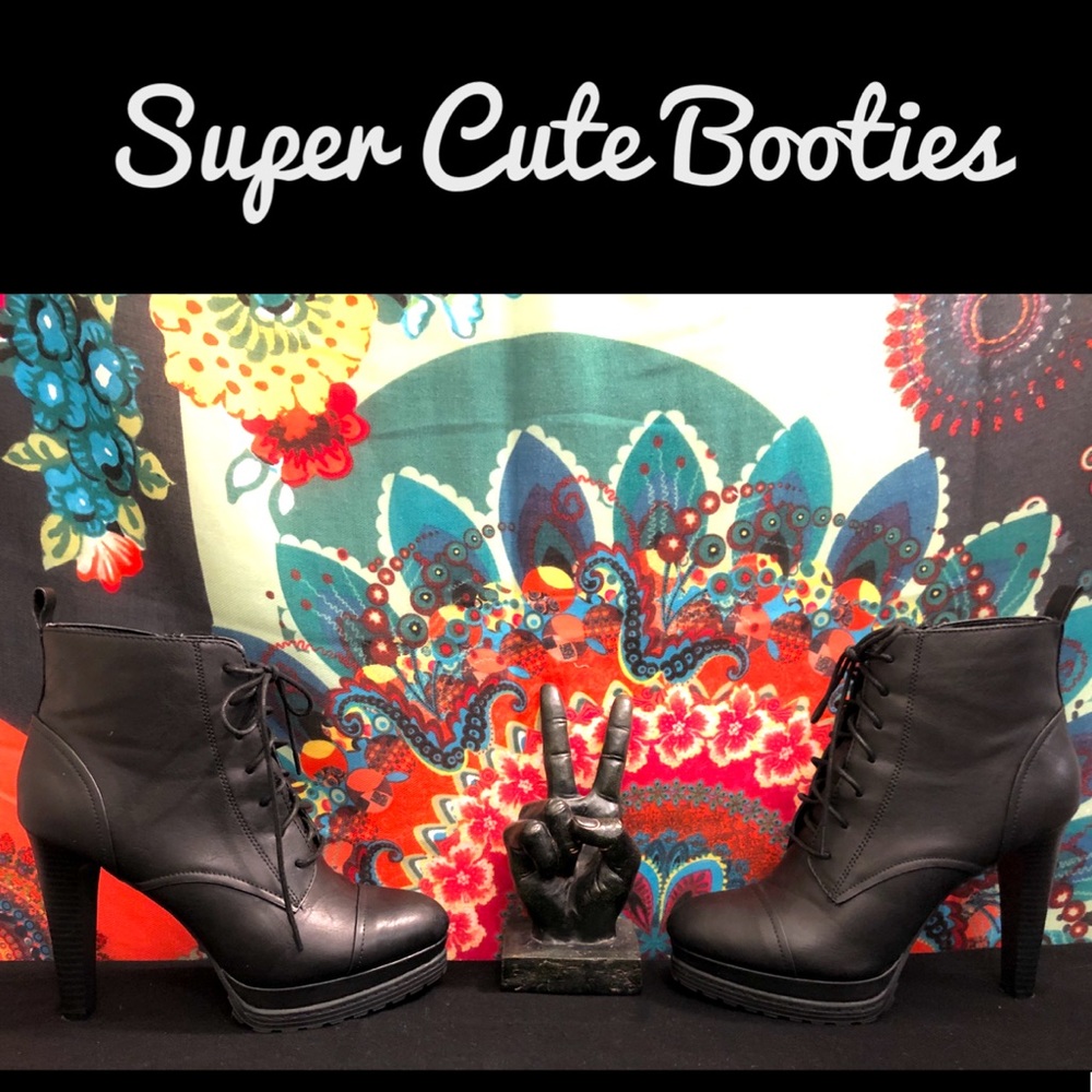 Lace-up Booties - Mint Condition Worn Once!