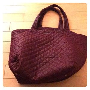 MZ Wallace Large Tote in Burgundy