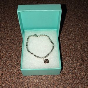 Tiffany bracelet with rose gold heart