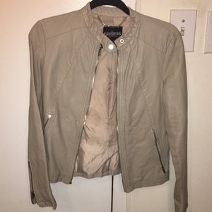 Express Tan Pleather Jacket