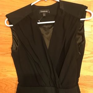 Bebe black jumpsuit 0p