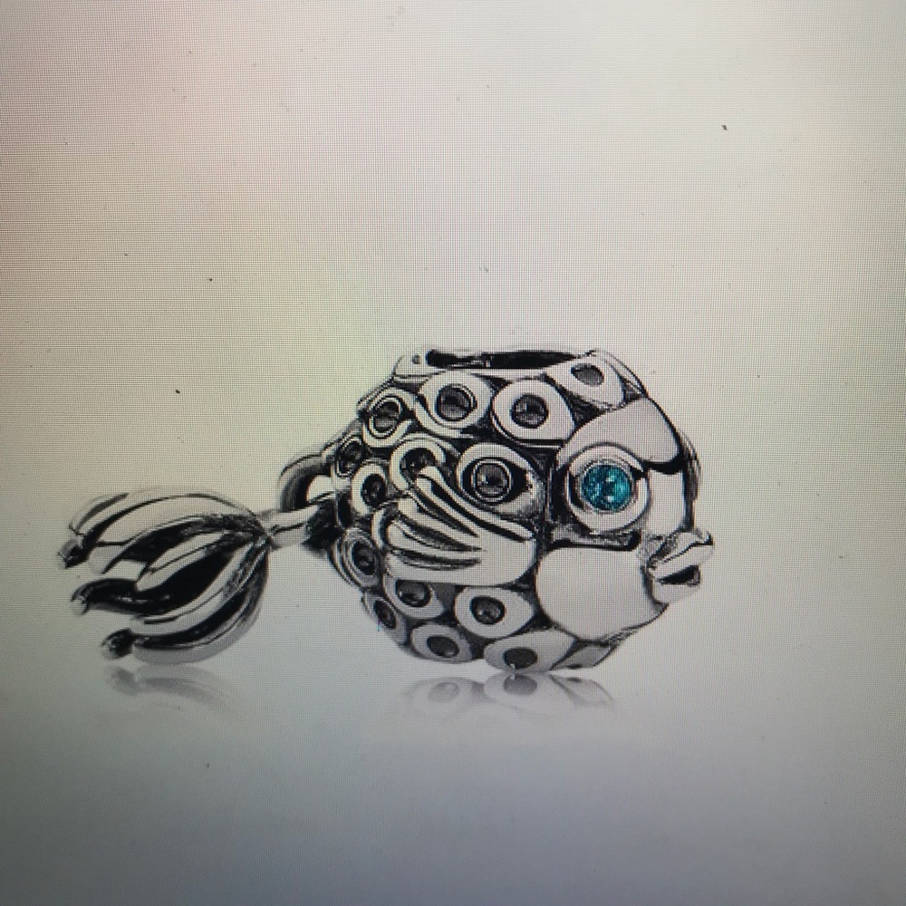 Splish Splash Deep Blue Topaz Pandora Charm