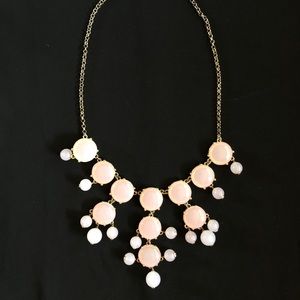 J. Crew | pale pink bubble necklace