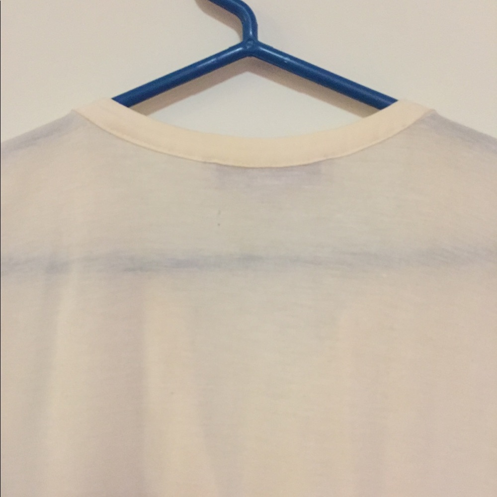 LOFT Ivory Ruffle Blouse - Picture 4 of 4