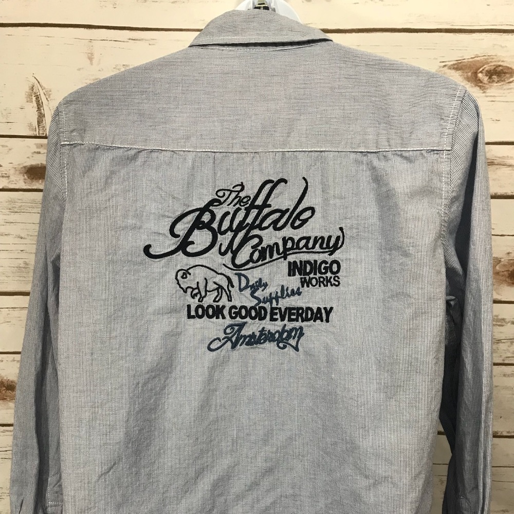 Buffalo by David Bitton Boy's Shirt Sz M Embroider