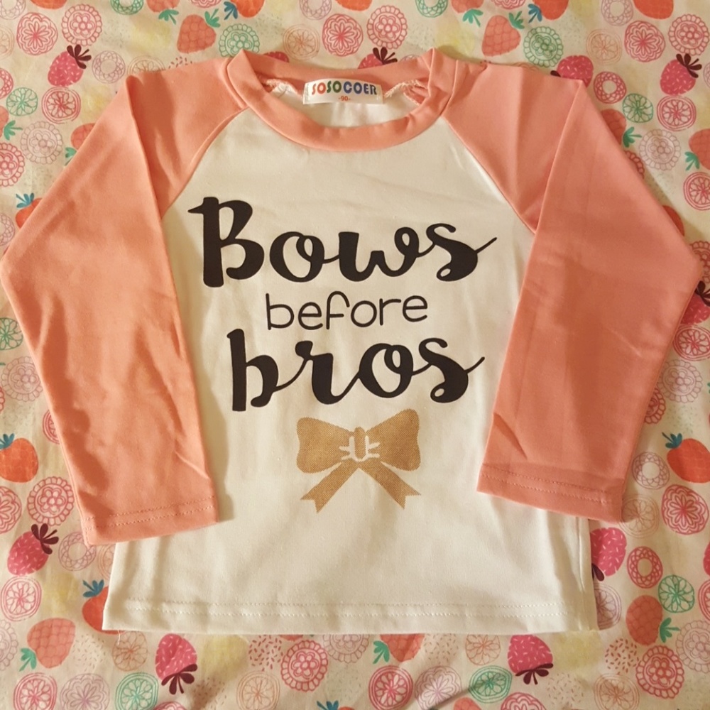 🎀CUTE🎀 Bows Before Bros Shirt