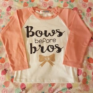 🎀CUTE🎀 Bows Before Bros Shirt