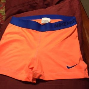 Nike Pro dry fit spandex shorts size large