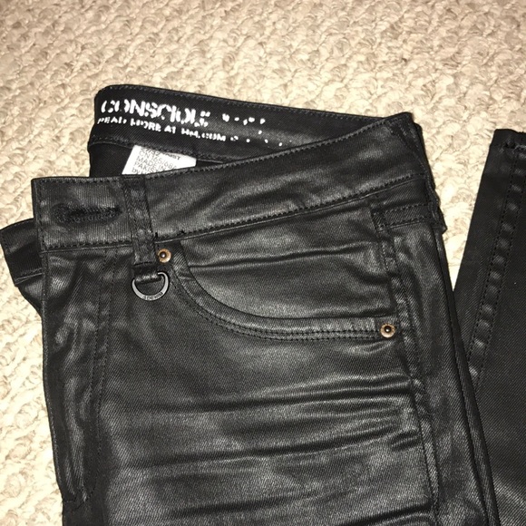 WAX BLACK SKINNY PANTS - Picture 2 of 3