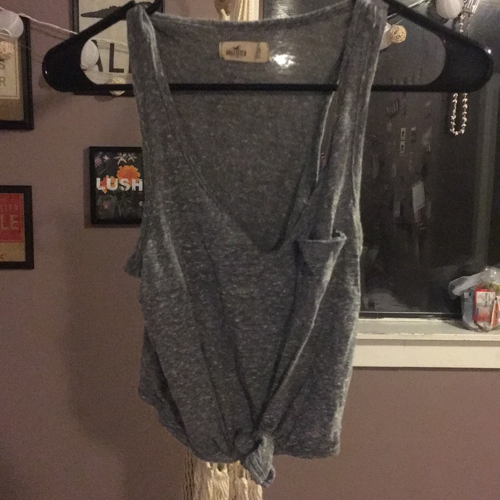 Crop top tied tank