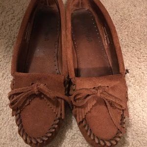 Brown Minnetonka Moccasins