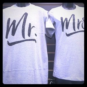 Mr & Mrs. T shirt for you married couples!👰🏾🤵🏾