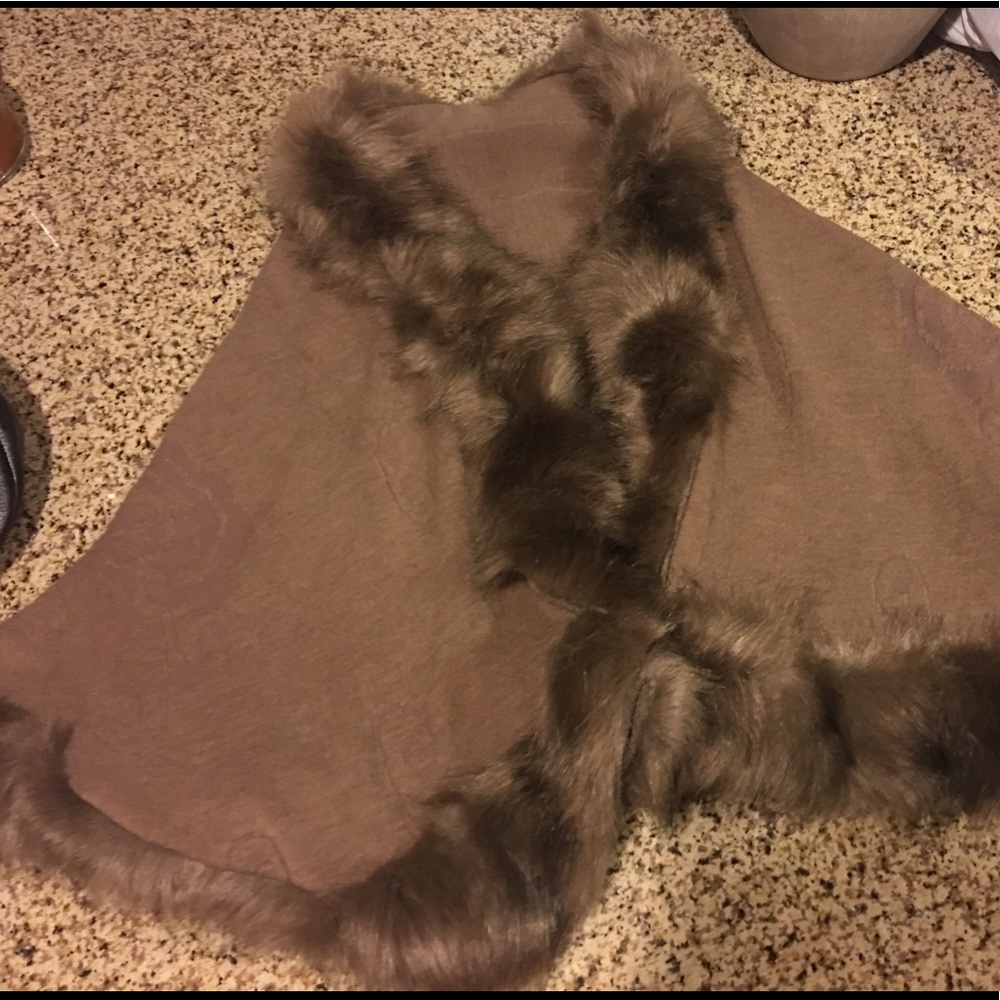 Faux fur wrap