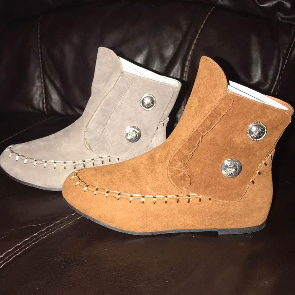 I Love Yo Kids Ava Faux Suede Bootie Boots