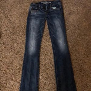 Dark wash AMERICAN eagle jeans